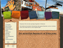 Tablet Screenshot of hallo-stralsund.de